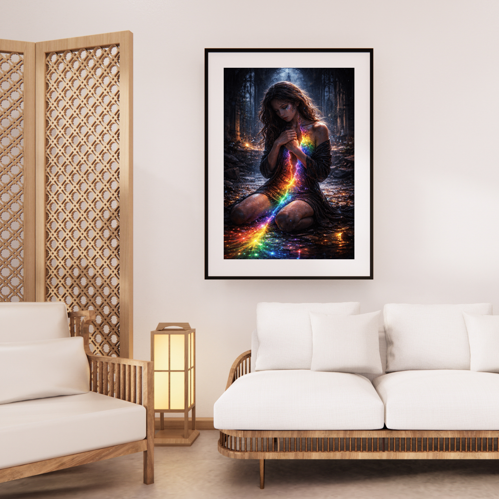 🌈 Inner Awakening| Emotional KI Wandkunst | Printable Art