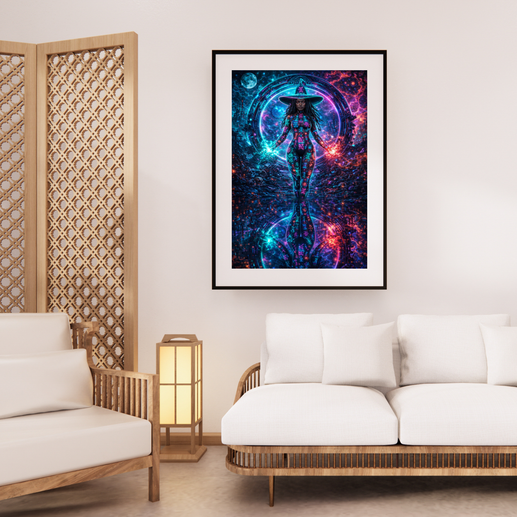 Galaktische Selbsterweckung | Fantasy KI Wandkunst | Printable Art