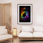🖤 Between Silence and Truth | Mystical Fantasy AI Art | Emotional Inner World | Digital Download | 300 DPI