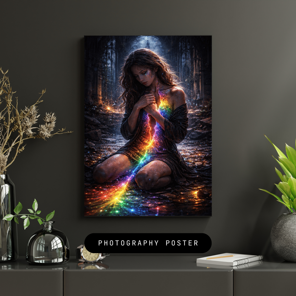 🌈 Inner Awakening| Emotional KI Wandkunst | Printable Art