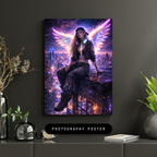 🌌NEON WINGS l Digitale KI Wandkunst l Download
