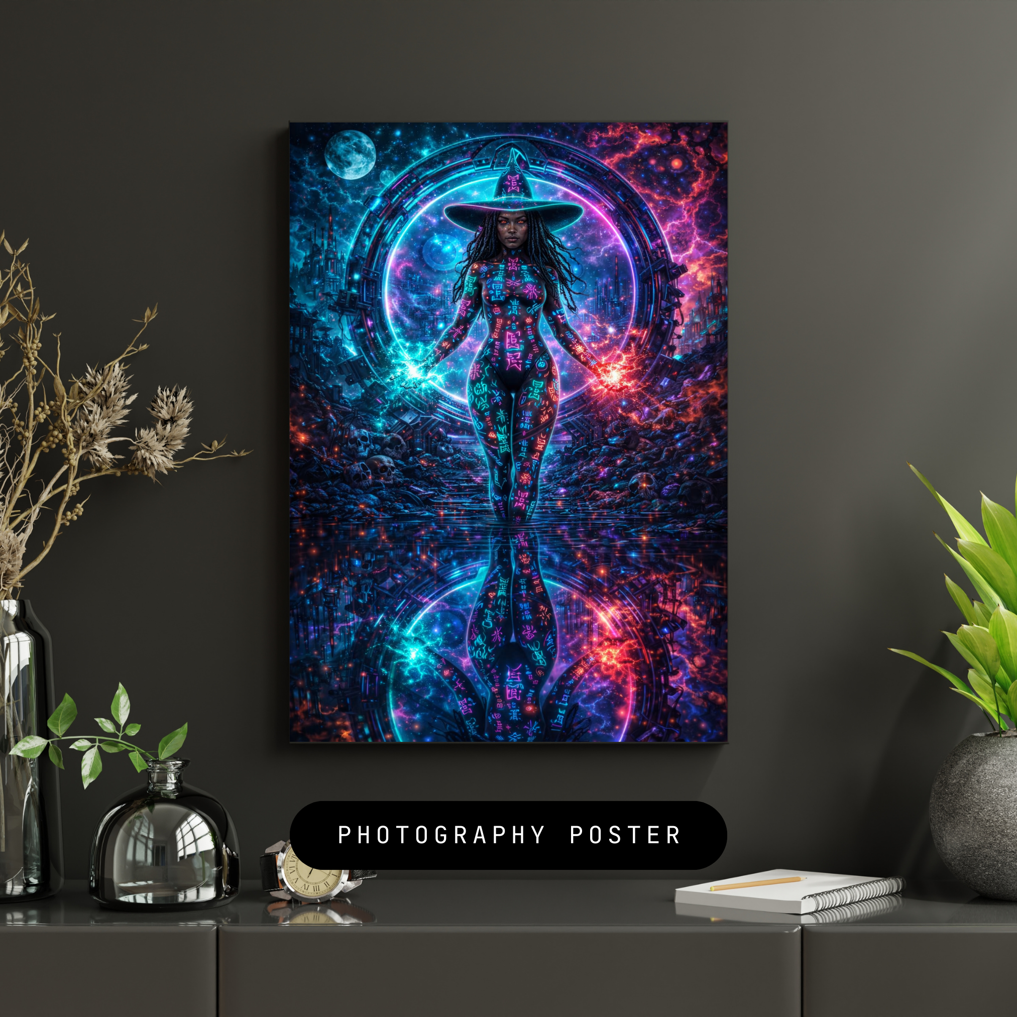 Galaktische Selbsterweckung | Fantasy KI Wandkunst | Printable Art