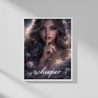 🤍 WHISPER – Between Silence and Truth | Mystical AI Art | Digital Download | 300 DPI