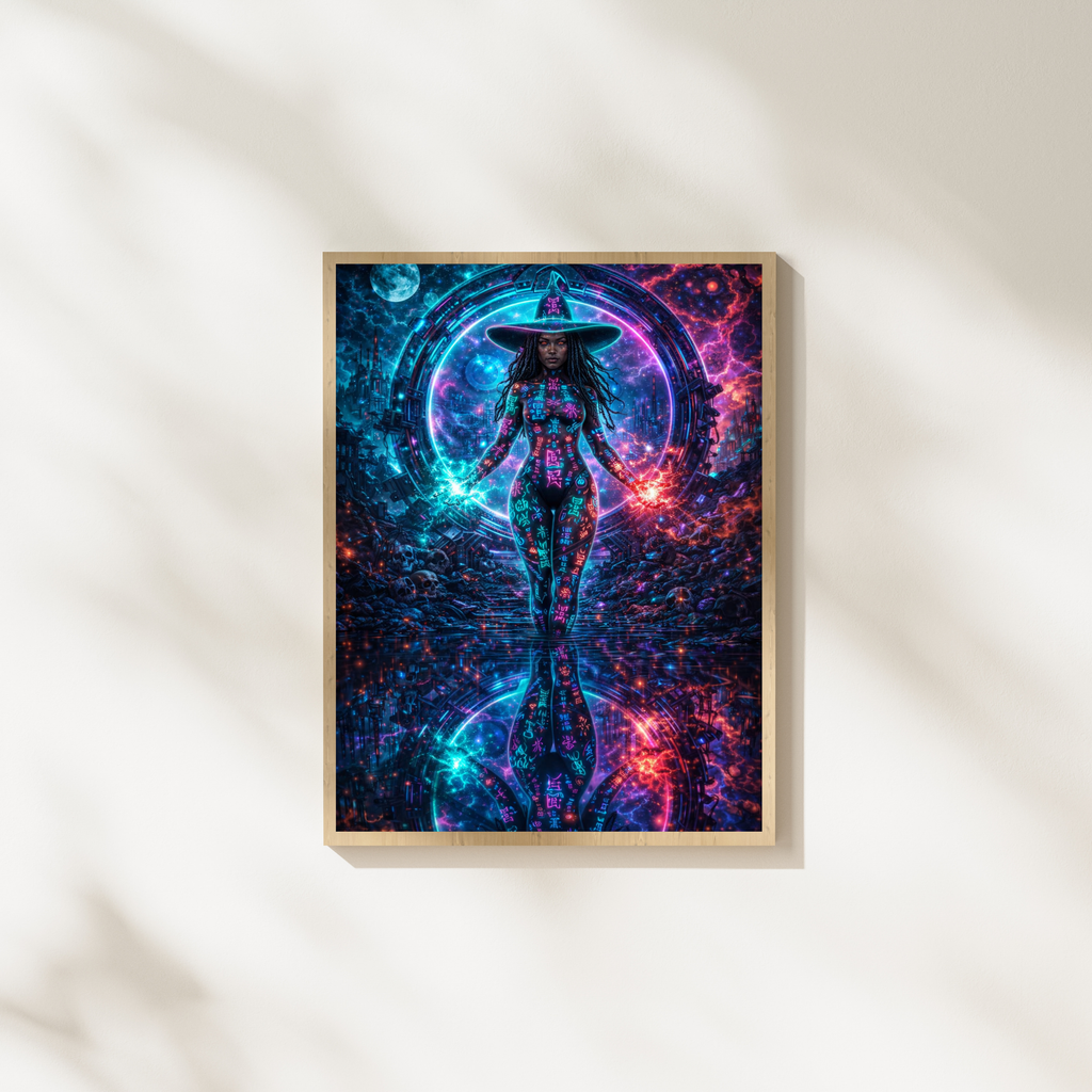 Galaktische Selbsterweckung | Fantasy KI Wandkunst | Printable Art