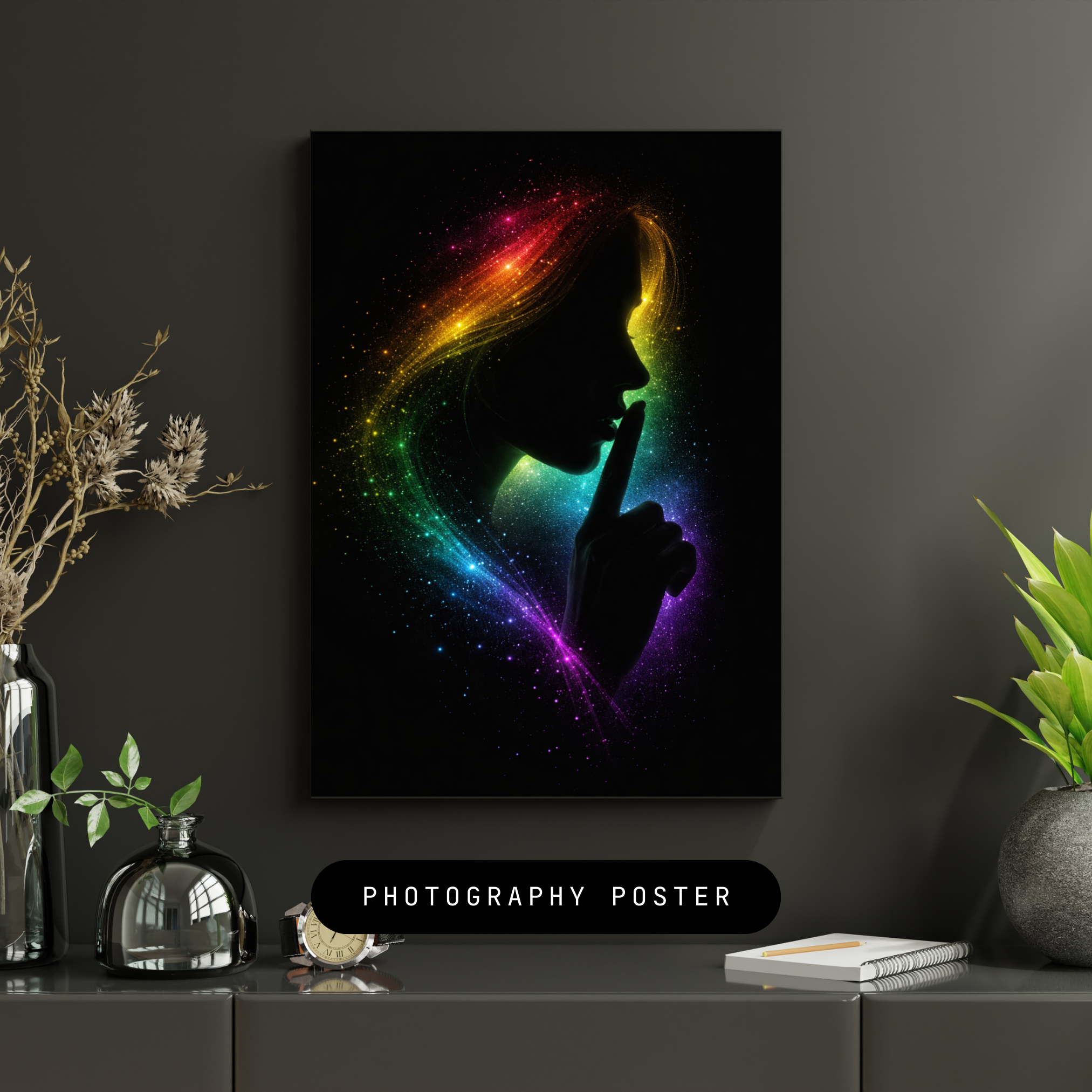 HÜTERIN DER STILLE Mystische Frau | KI-Kunst | Digitaler Download