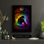 🖤 Between Silence and Truth | Mystical Fantasy AI Art | Emotional Inner World | Digital Download | 300 DPI
