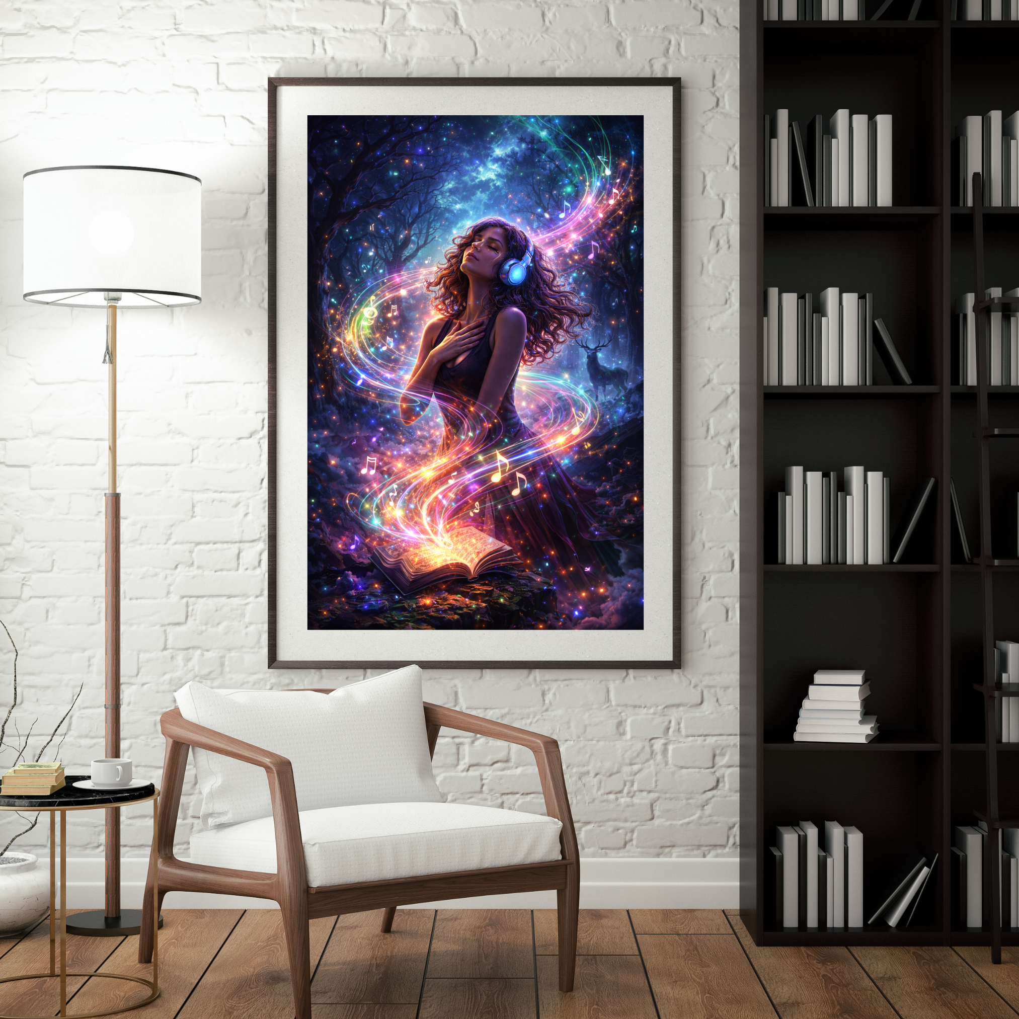 Klang der Seele| Fantasy KI Wandkunst | Printable Art
