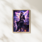 🌌NEON WINGS l Digitale KI Wandkunst l Download