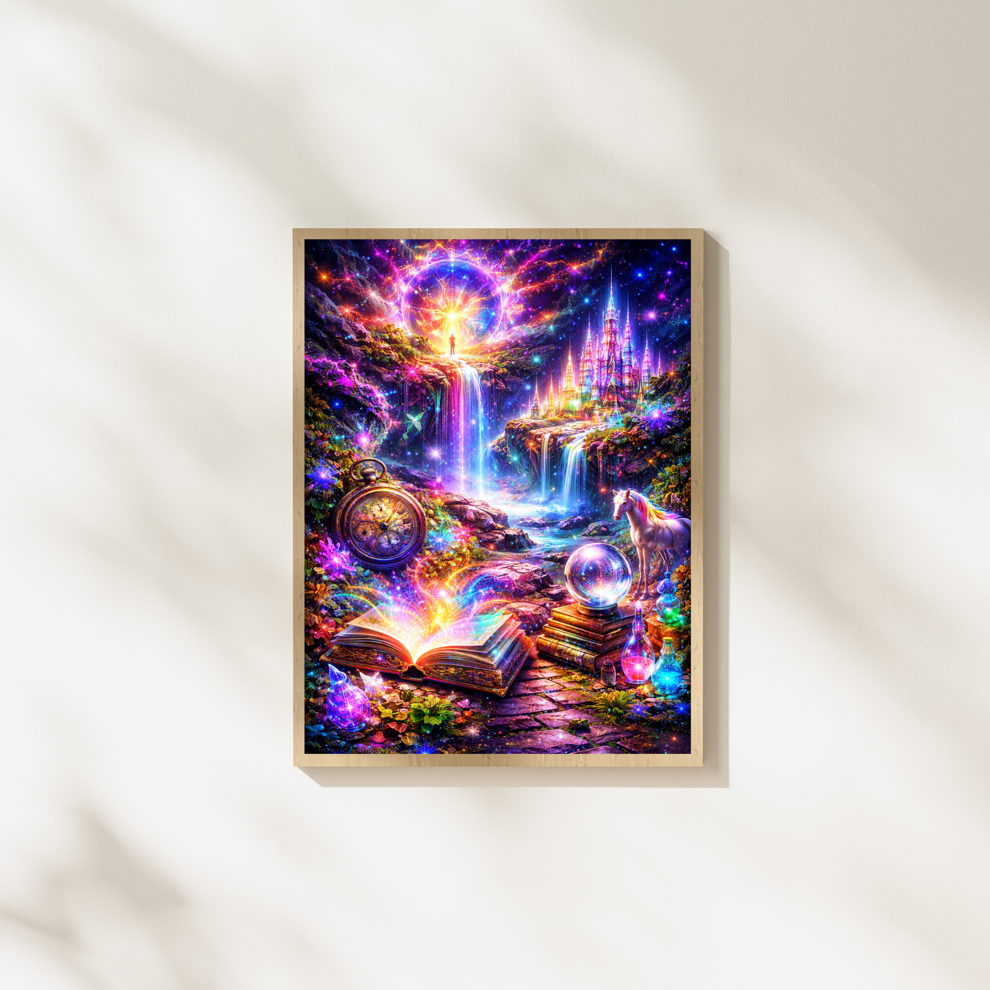 📖 The Gate of Stories – Magical World Wanderer | AI Art | Digital Download | 300 DPI