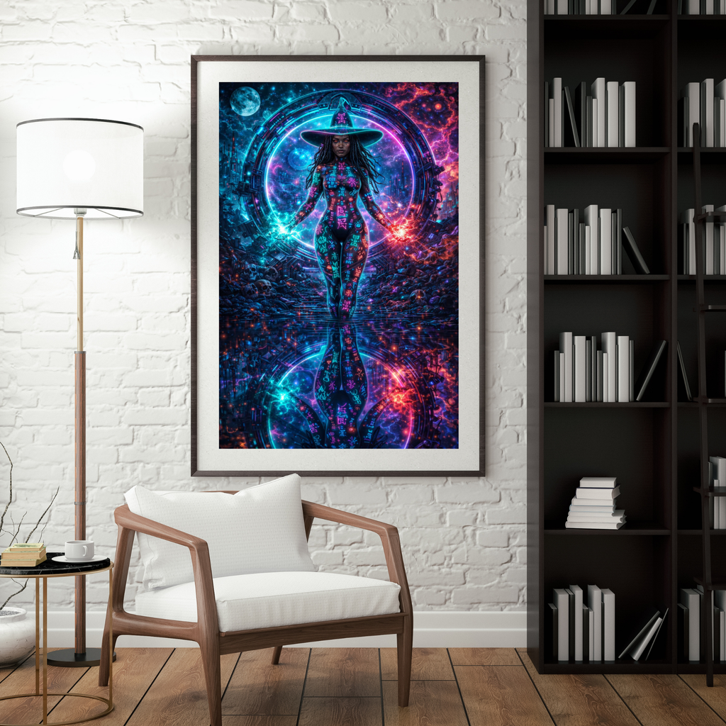 Galaktische Selbsterweckung | Fantasy KI Wandkunst | Printable Art