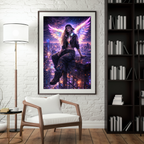 🌌NEON WINGS l Digitale KI Wandkunst l Download
