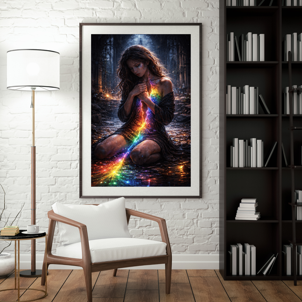 🌈 Inner Awakening| Emotional KI Wandkunst | Printable Art