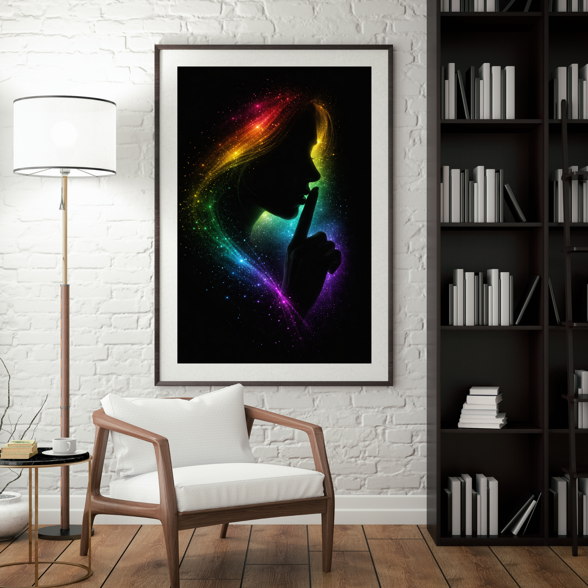 HÜTERIN DER STILLE Mystische Frau | KI-Kunst | Digitaler Download