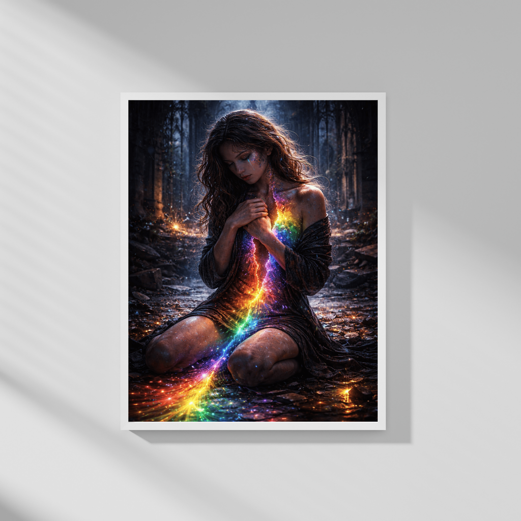 🌈 Inner Awakening| Emotional KI Wandkunst | Printable Art