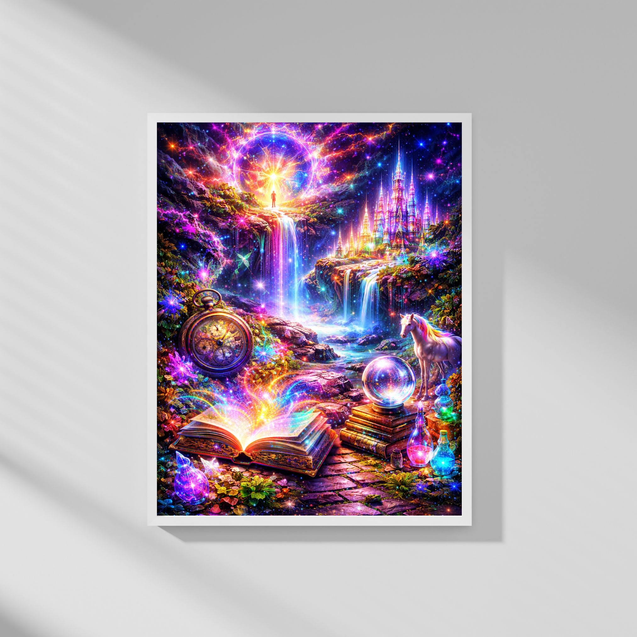 📖 The Gate of Stories – Magical World Wanderer | AI Art | Digital Download | 300 DPI
