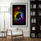 🖤 Between Silence and Truth | Mystical Fantasy AI Art | Emotional Inner World | Digital Download | 300 DPI