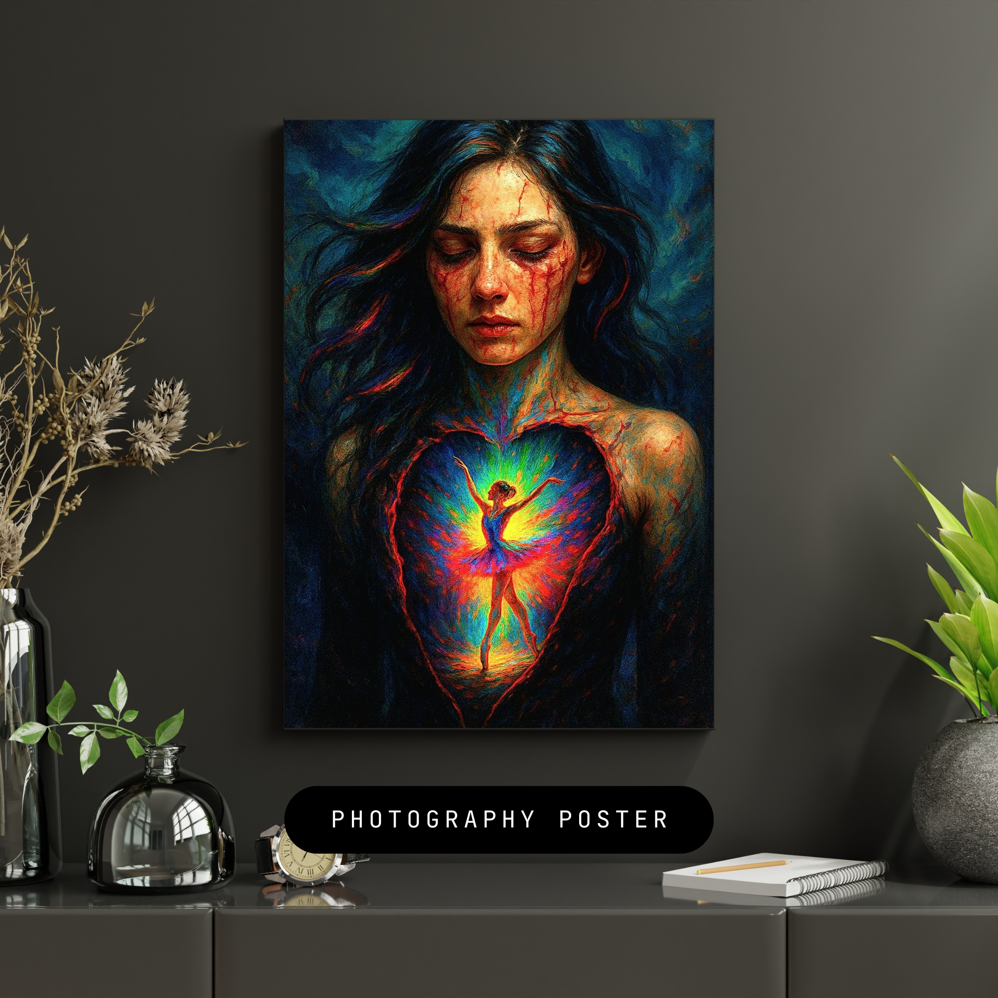 „The Silent Dance of Healing“ Magische Digital Artwork| Digitaler Download | Hochauflösend (300 DPI)