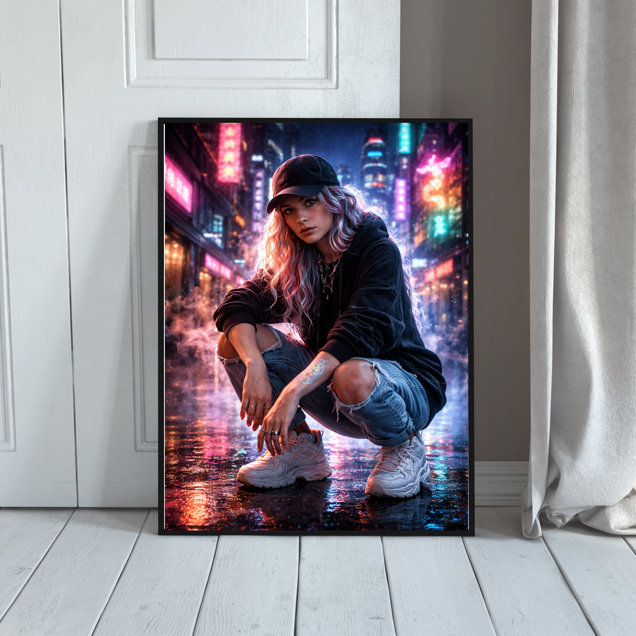 🔥 URBAN SOULFIRE | Street Art AI Wall Art | Printable Art