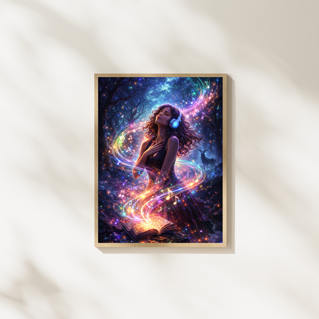 Klang der Seele| Fantasy KI Wandkunst | Printable Art
