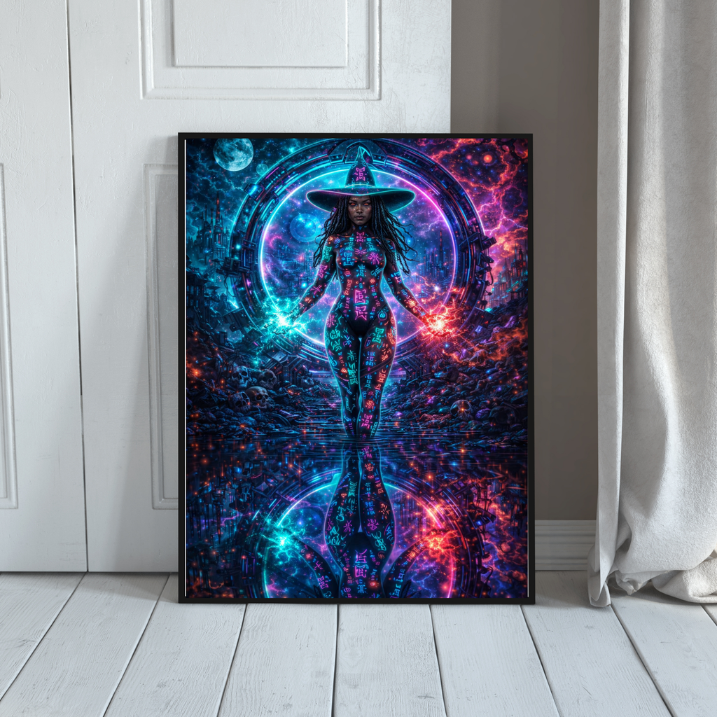 Galaktische Selbsterweckung | Fantasy KI Wandkunst | Printable Art