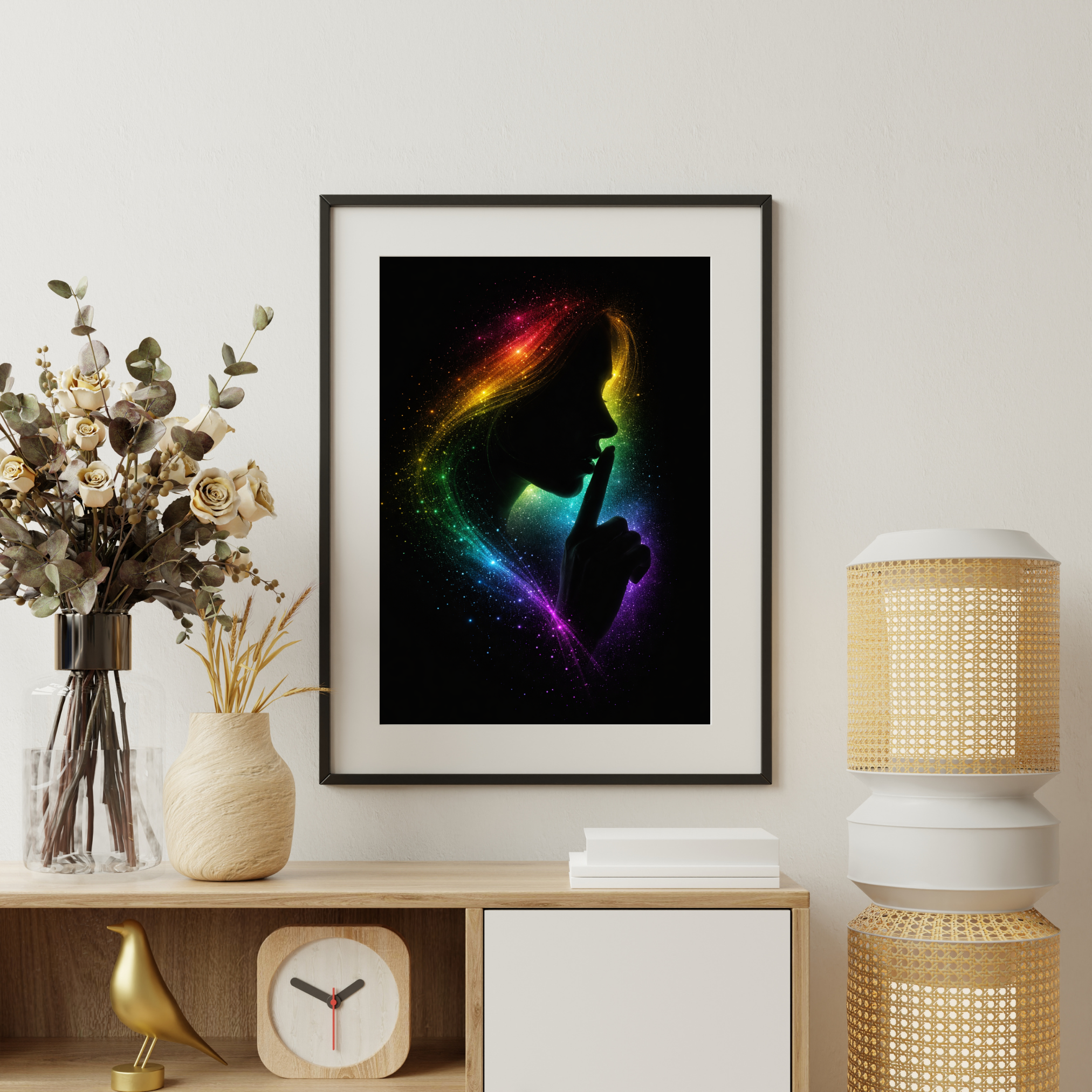 HÜTERIN DER STILLE Mystische Frau | KI-Kunst | Digitaler Download