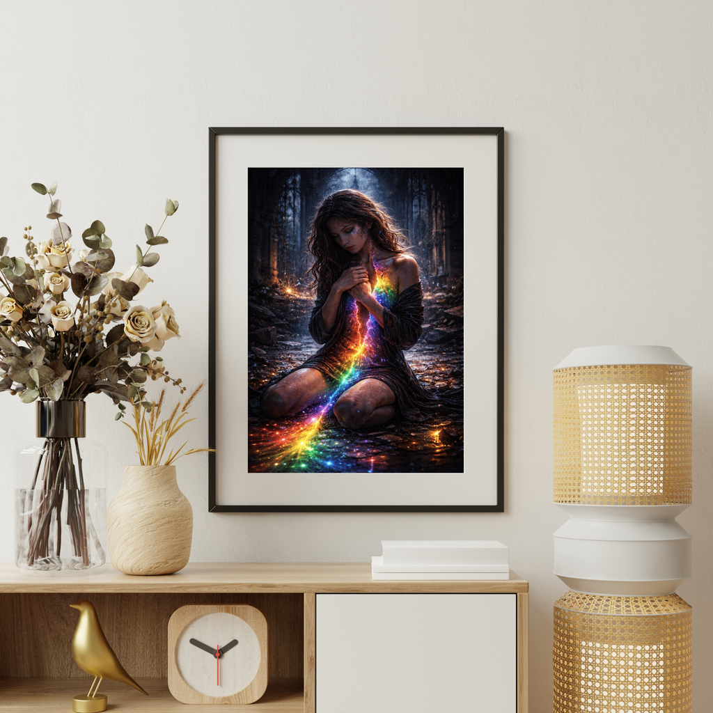 🌈 Inner Awakening| Emotional KI Wandkunst | Printable Art