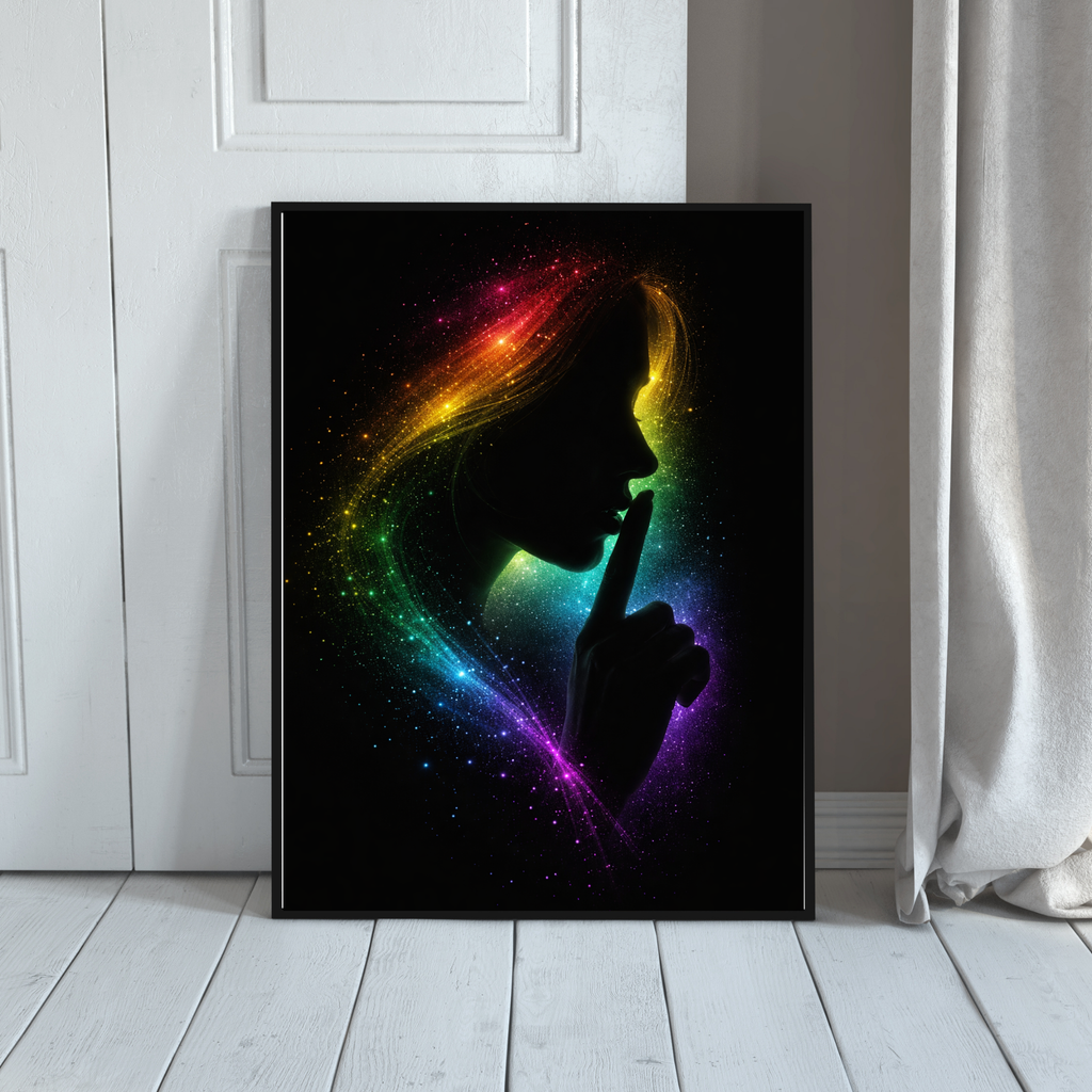 HÜTERIN DER STILLE Mystische Frau | KI-Kunst | Digitaler Download