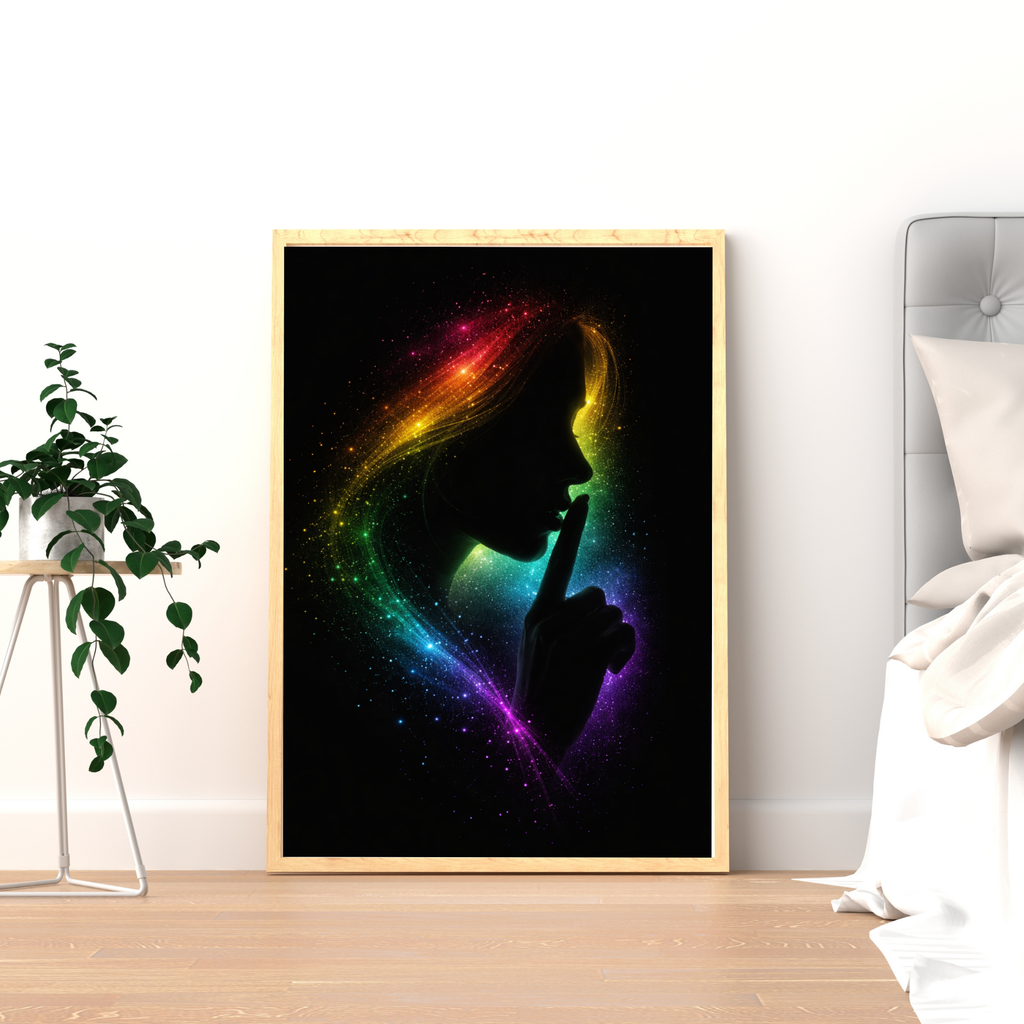 HÜTERIN DER STILLE Mystische Frau | KI-Kunst | Digitaler Download