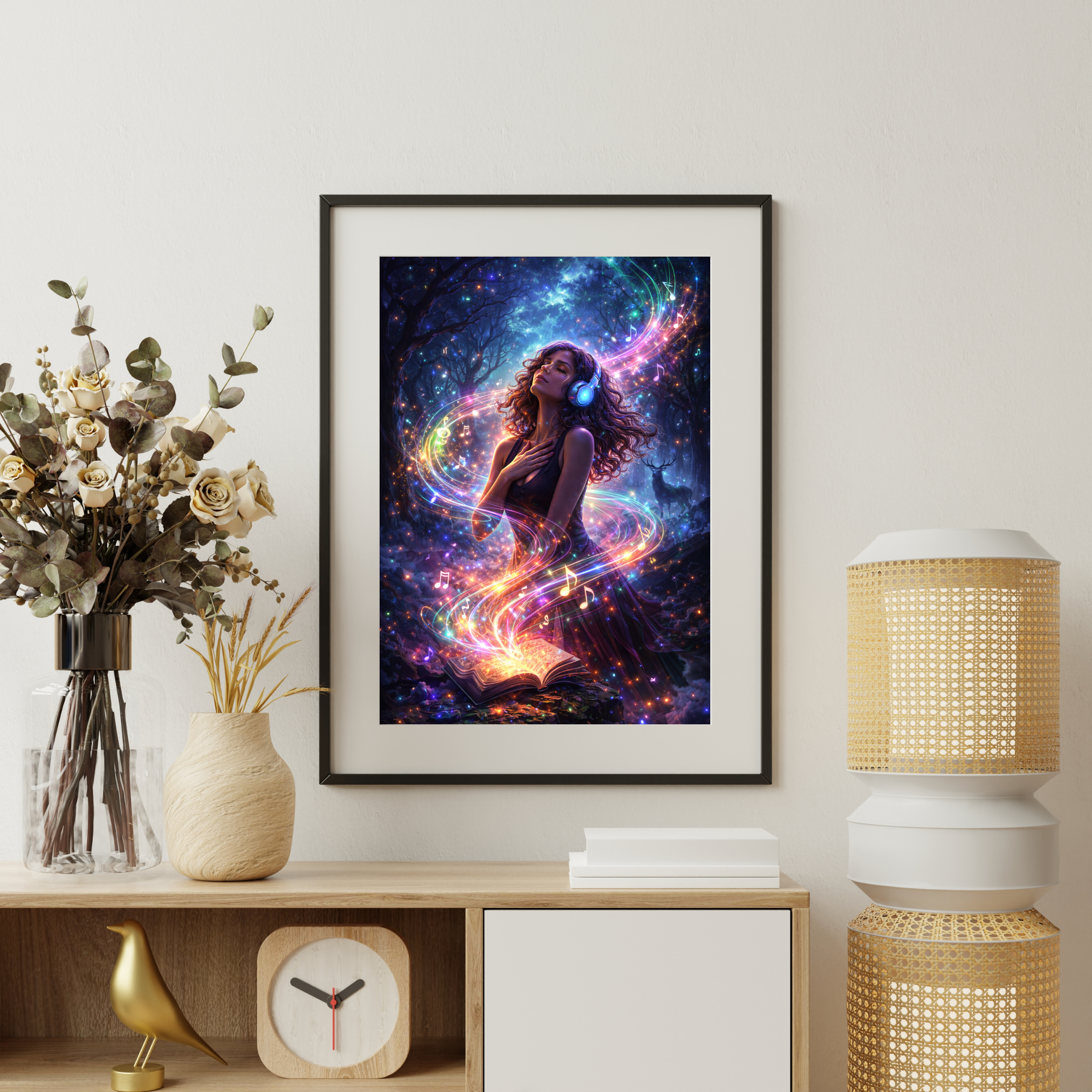 Klang der Seele| Fantasy KI Wandkunst | Printable Art
