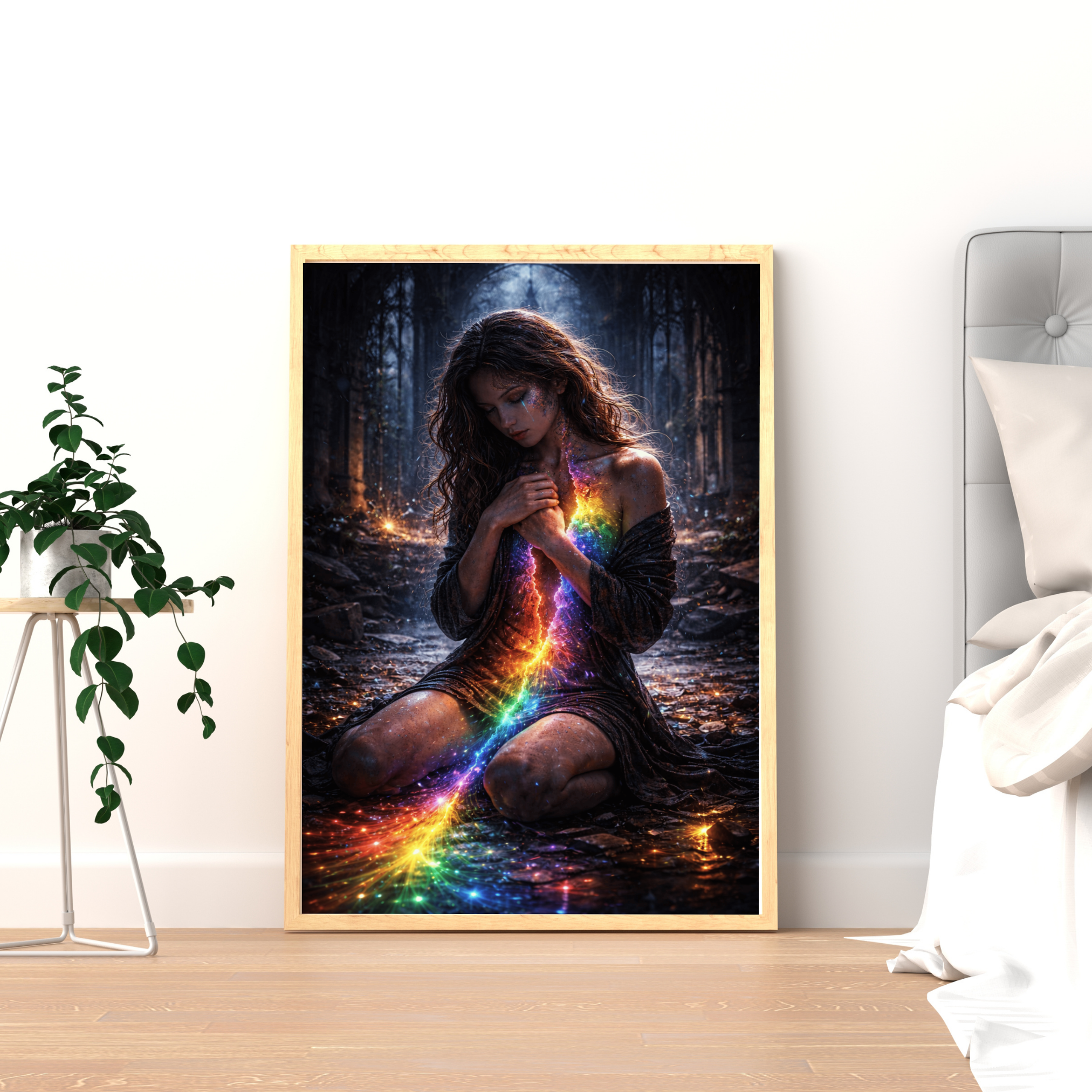 🌈 Inner Awakening| Emotional KI Wandkunst | Printable Art