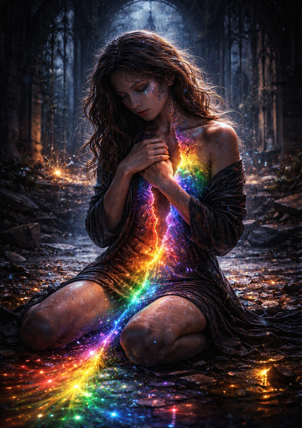 🌈 Inner Awakening| Emotional KI Wandkunst | Printable Art