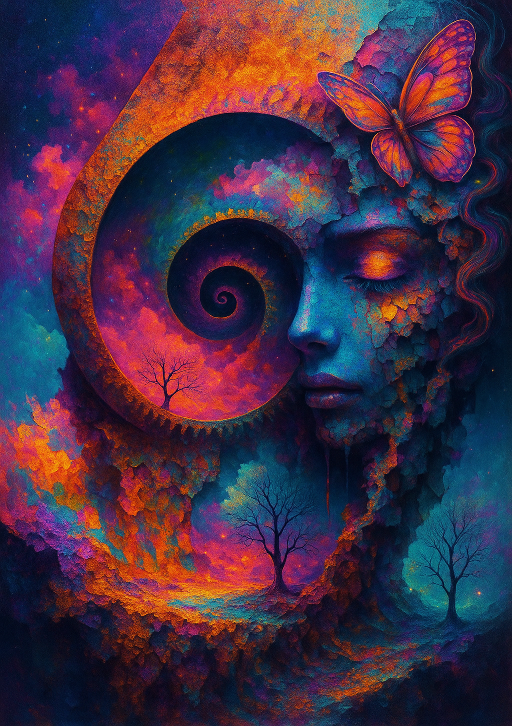 Magische KI-Artwork "Magical Awaken" | Digitaler Download | Hochauflösend (300 DPI)