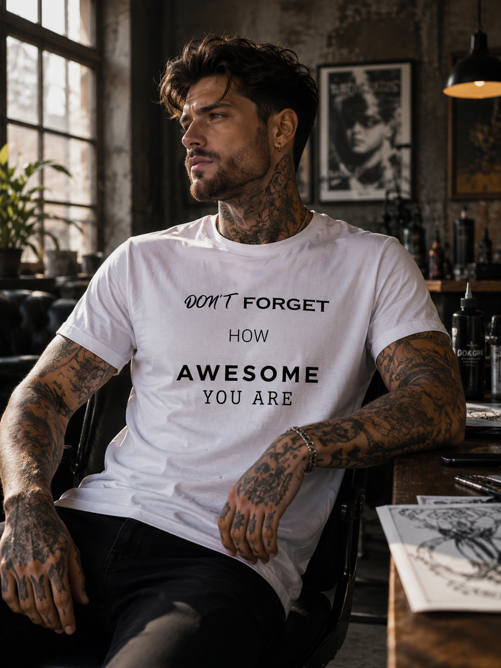 DON´T FORGET HOW AWESOME YOU ARE Unisex T-Shirt l KI Artwork