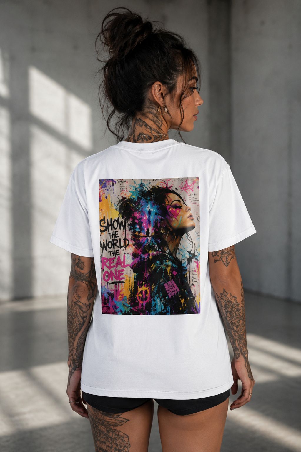 RAW. REAL. FREE. l Performance Unisex Statement T-shirt White
