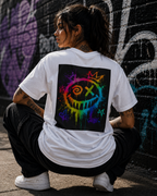 UNHIDE. – Rainbow Graffiti Streetwear T-Shirt | Bold Self-Expression Tee