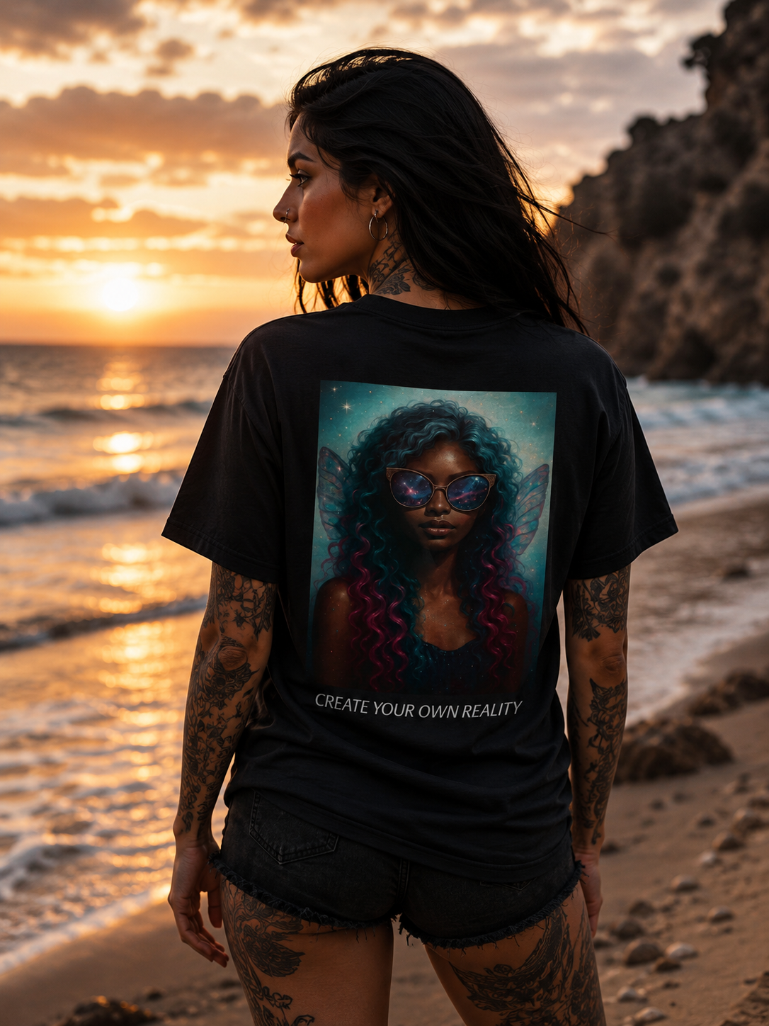CREATE YOUR OWN REALITY Unisex T-Shirt l KI Artwork