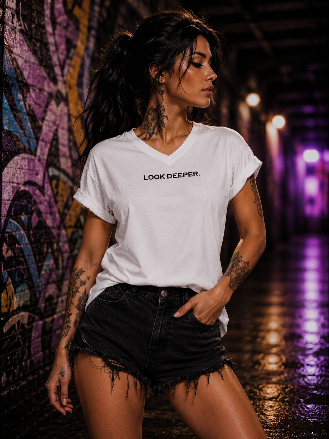 Look Deeper. - Premium Unisex Statement T-shirt