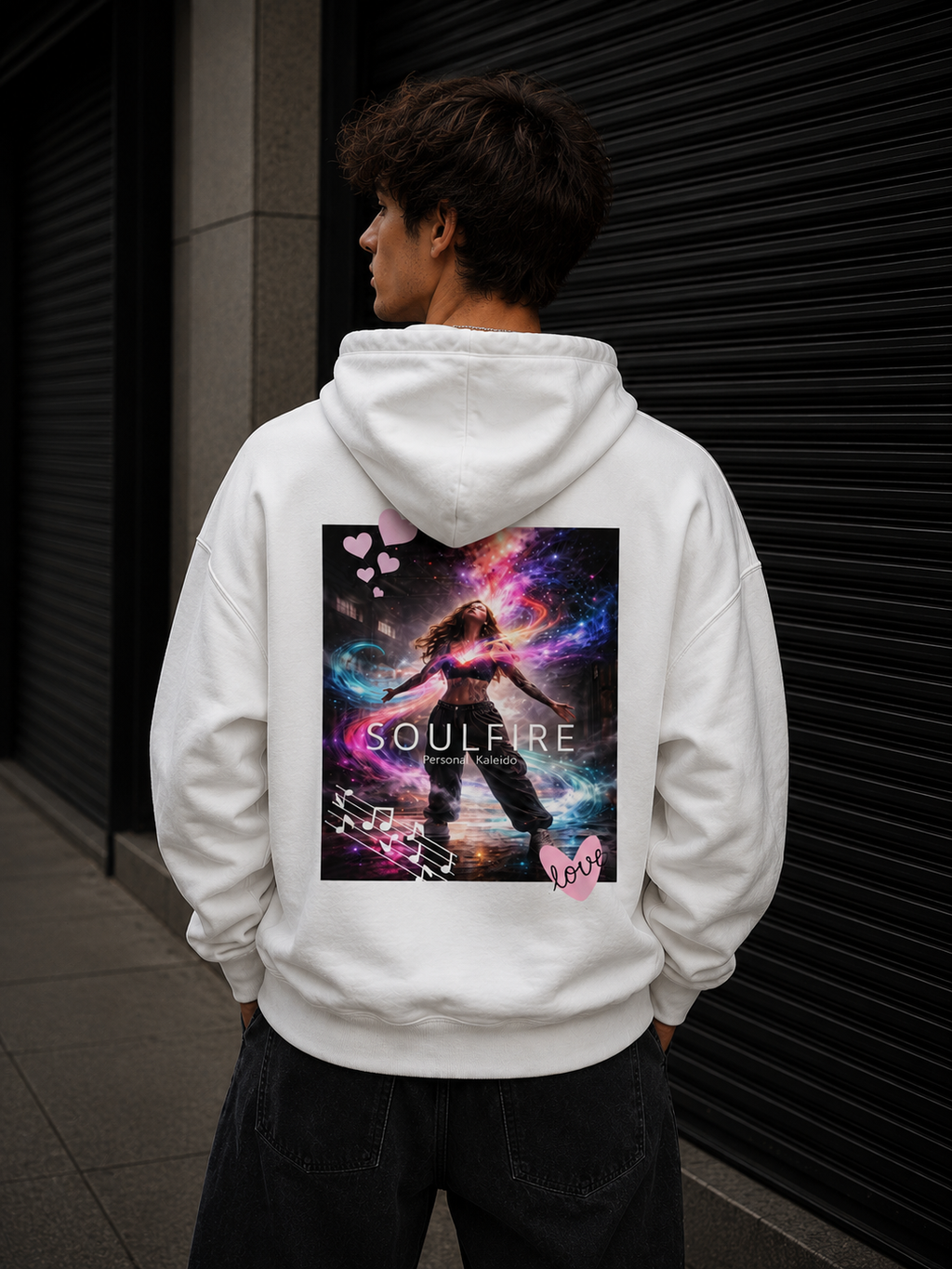 Klassischer Unisex Zip-Hoodie l BORN TO SHINE l KI Artwork