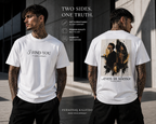 I Find You / Even in Silence T-Shirt – Emotional Dual Message Streetwear | Minimal Front & Artistic Back Print | Unisex Statement