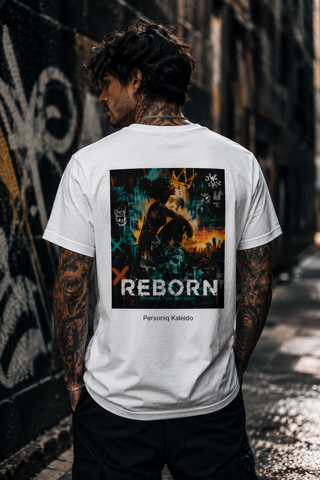 REBORN l Performance Unisex Statement T-shirt White