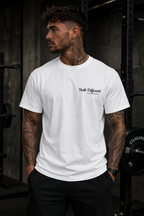 THE ONLY RIVAL IS YOU l Performance Unisex-T-Shirt mit Rundhalsausschnitt Weiß