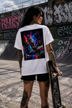 RIDE BEYOND LIMITS l Performance Unisex Statement T-shirt White