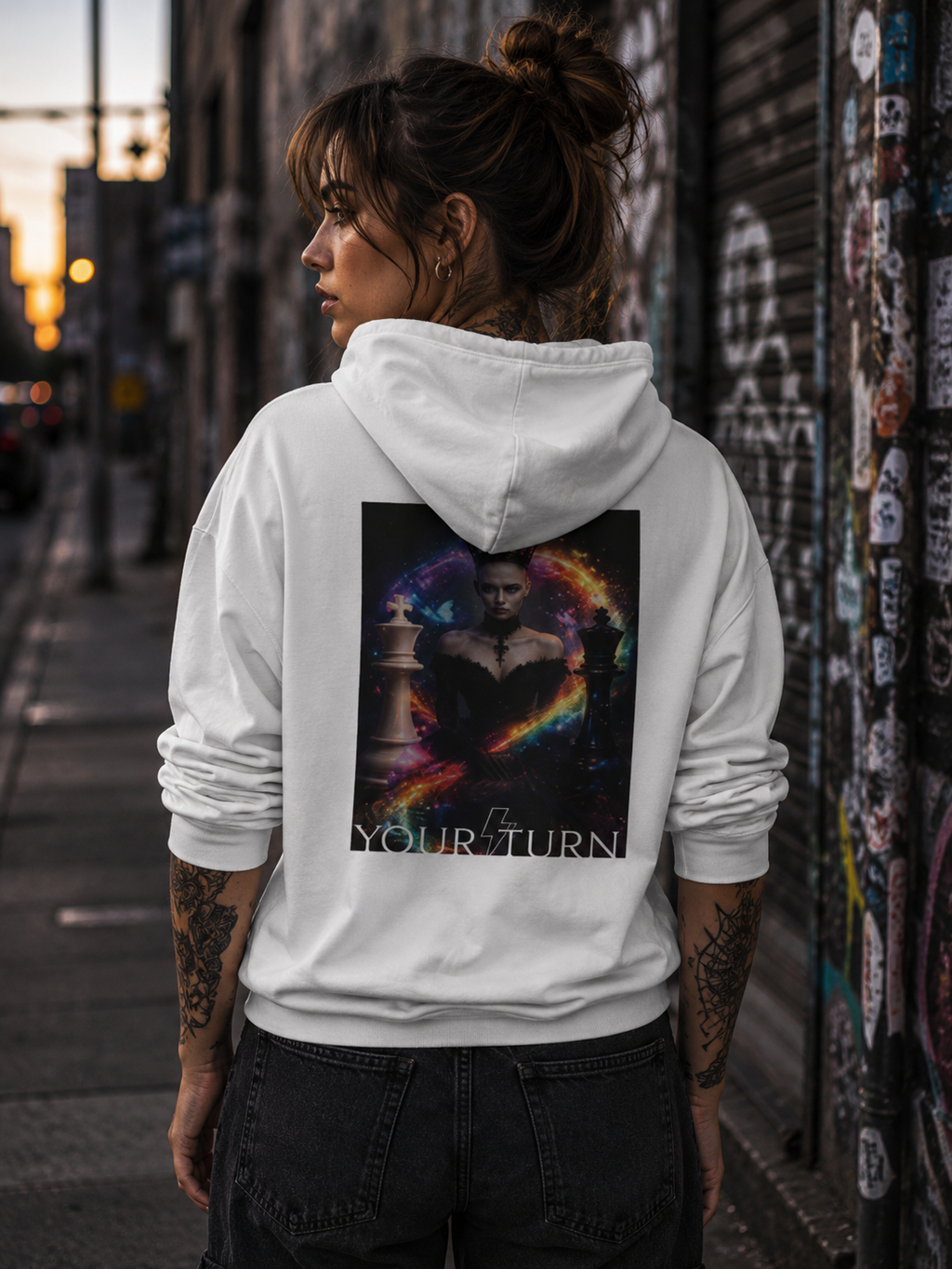 💫YOUR TURN – Premium Zip Hoodie | Digital Artwork