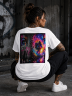 Reality Is A Choice | Graffiti Fantasy Performance T-Shir | Create Your Reality | Colorful Street Art Back Print