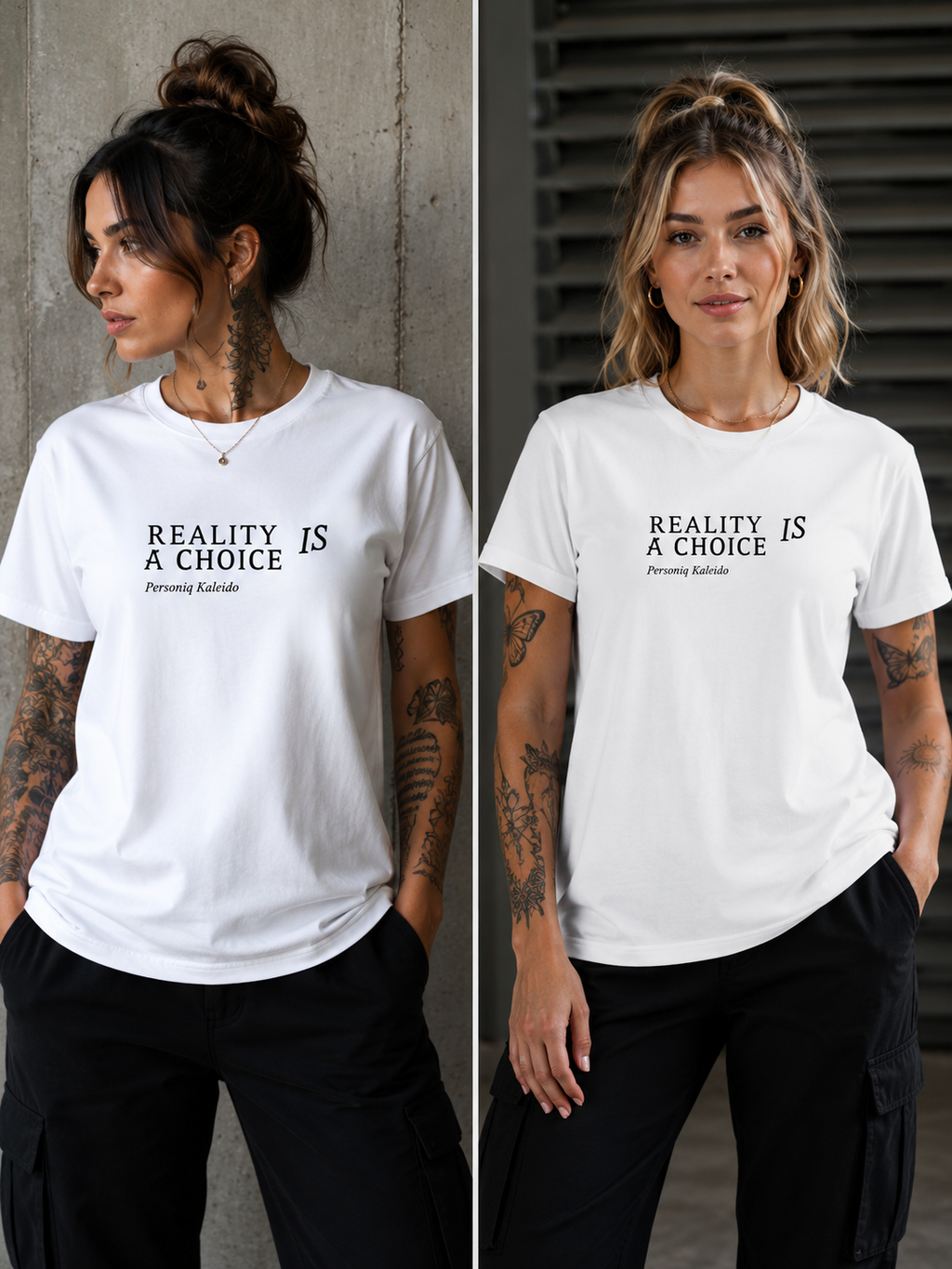 Reality Is A Choice | Graffiti Fantasy Performance T-Shir | Create Your Reality | Colorful Street Art Back Print