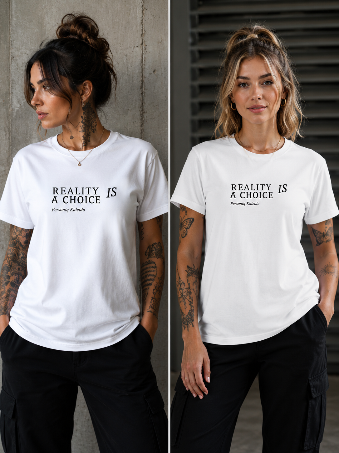 Reality Is A Choice | Graffiti Fantasy Performance T-Shir | Create Your Reality | Colorful Street Art Back Print