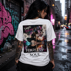 FEARLESS SOUL Performance Unisex Crewneck T-shirt White