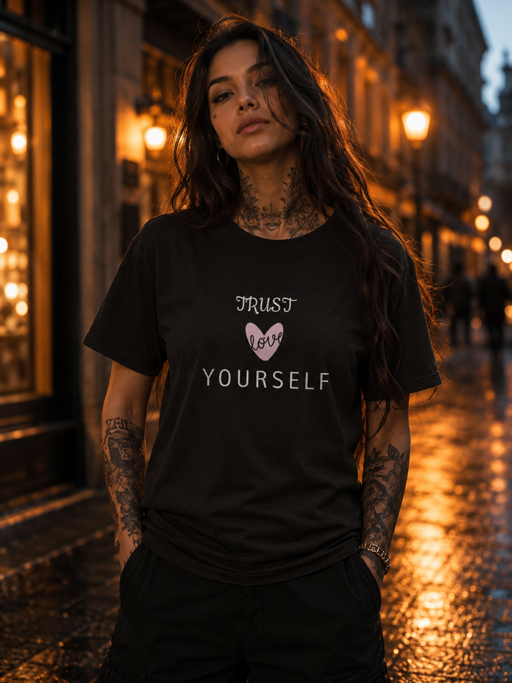 TRUST YOURSELF l Unisex Oversized T-Shirt l KI Artwork