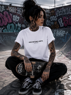 RIDE BEYOND LIMITS l Performance Unisex Statement T-shirt White