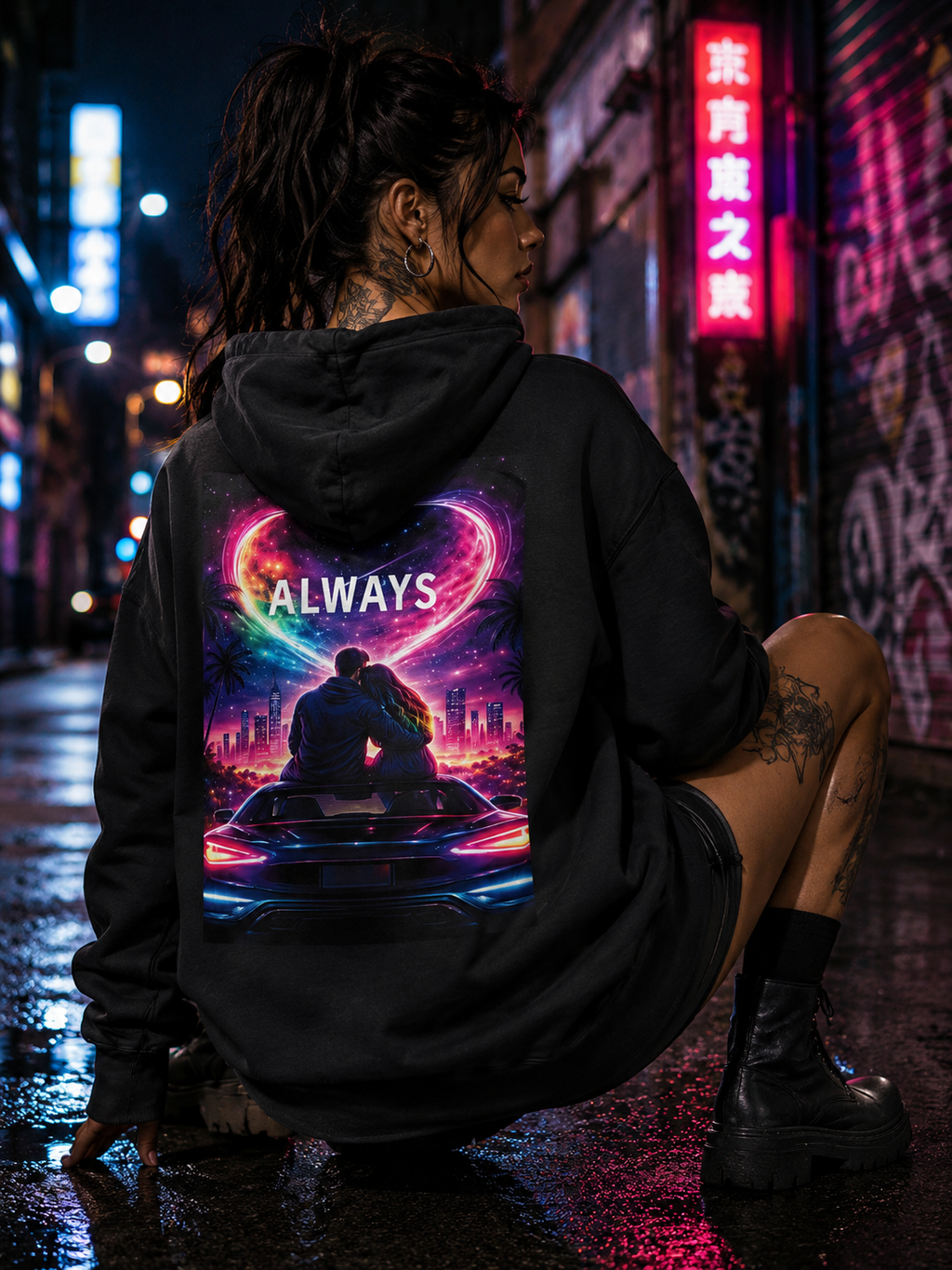 STAY DIFFERENT. UNISEX Fleece Hoodie - KI Artwork
